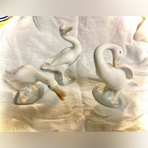 Lladro Porcelain Geese